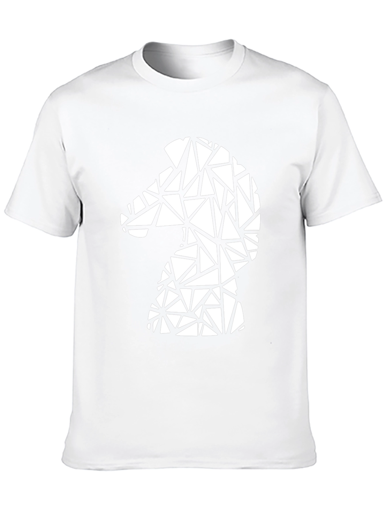 Geometric Knight Graphic Tee - Stylish Chess Shirt