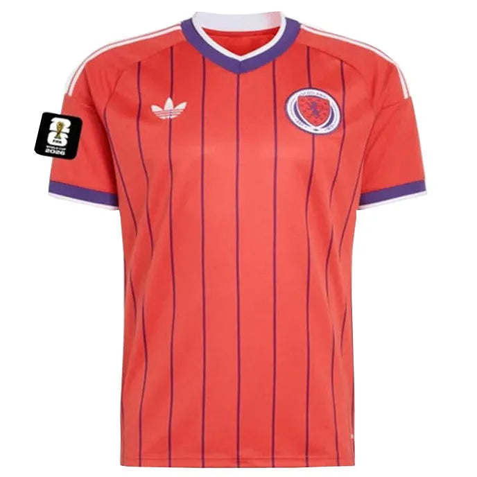 2026/27 Scotland Away Fans Soccer Jersey (Have Right Patch 有右臂章 黑底白字） Front