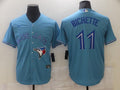 Men's Toronto Blue Jays Bo Bichette #11 Light Blue Replica Baseball Jerseys
