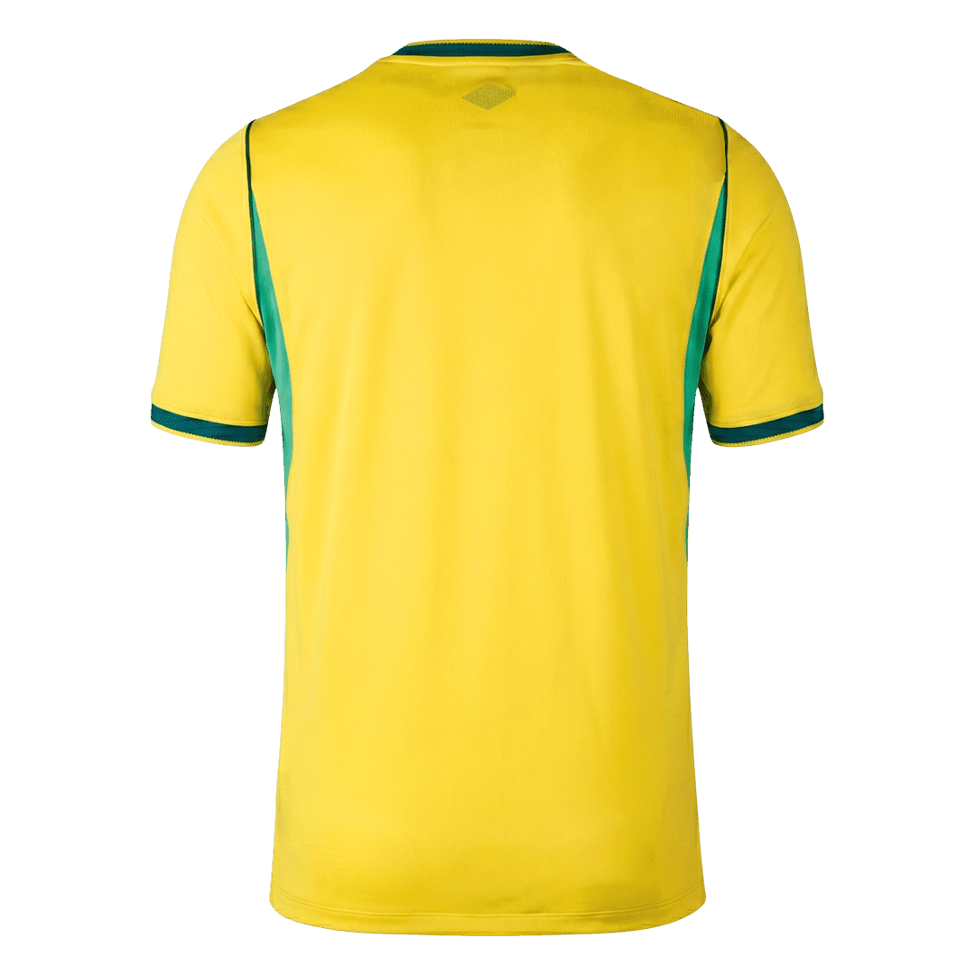 Brazil Home Soccer Jersey World Cup 2026 Yellow Back