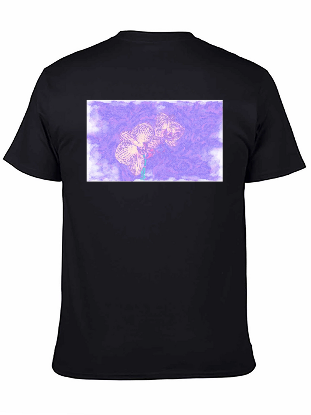 Orchid Graphic Black T-Shirt