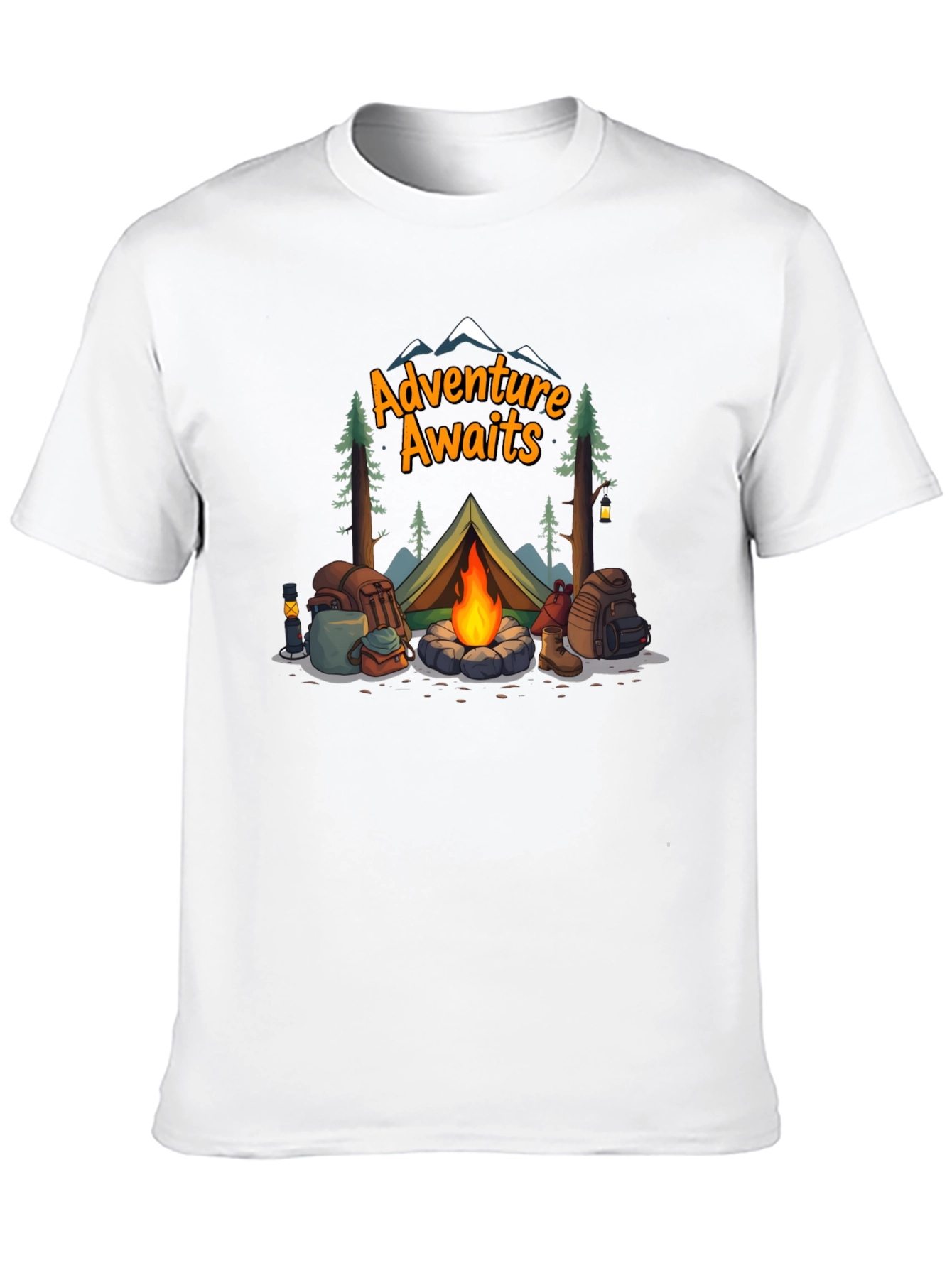 Adventure Awaits Camping Graphic Tee