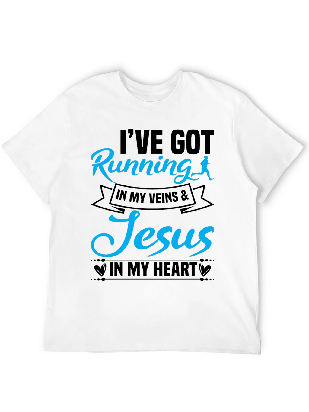 Running & Jesus T-Shirt: Faith and Fitness Unite!