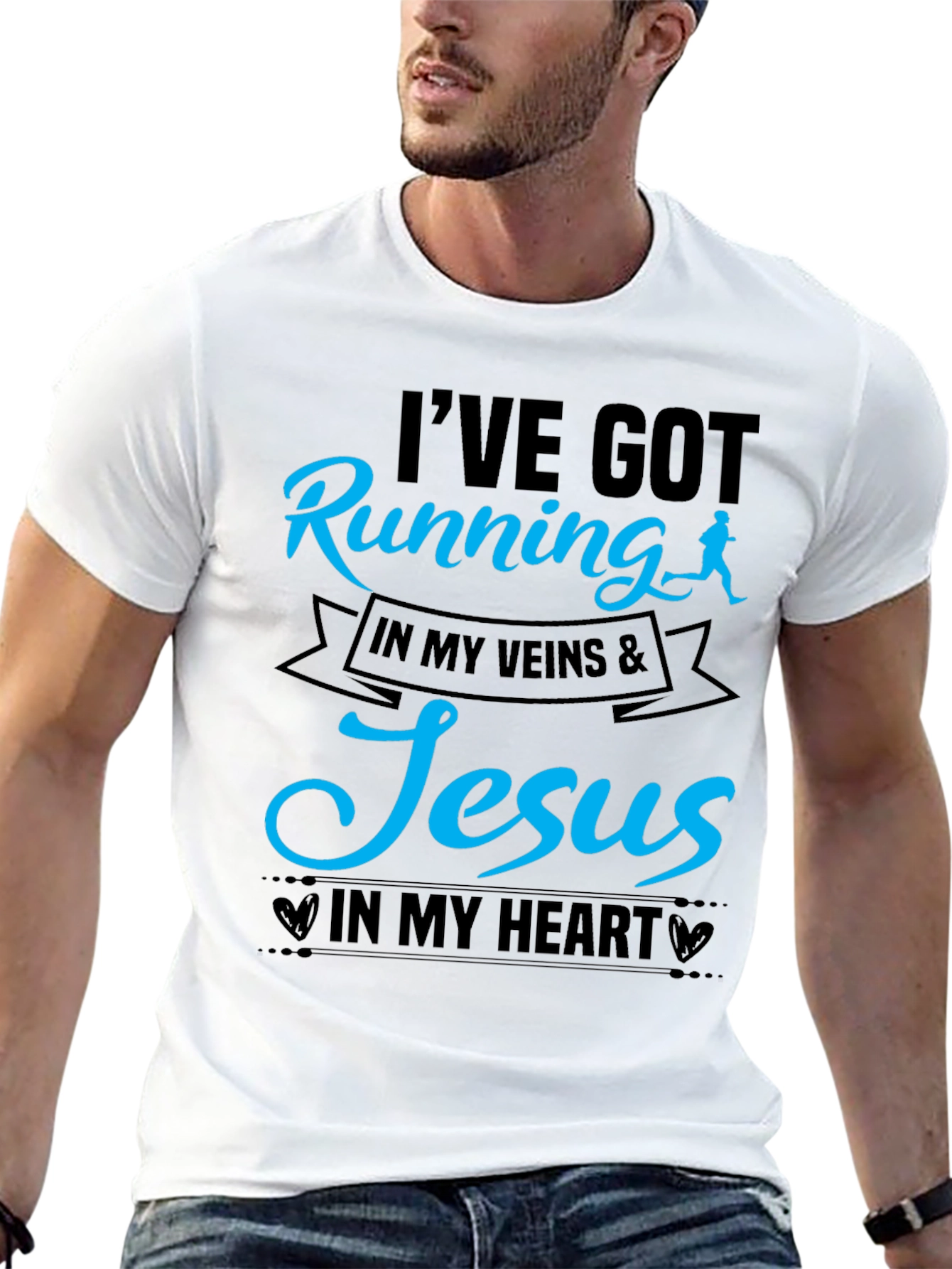 Running & Jesus T-Shirt: Faith and Fitness Unite!