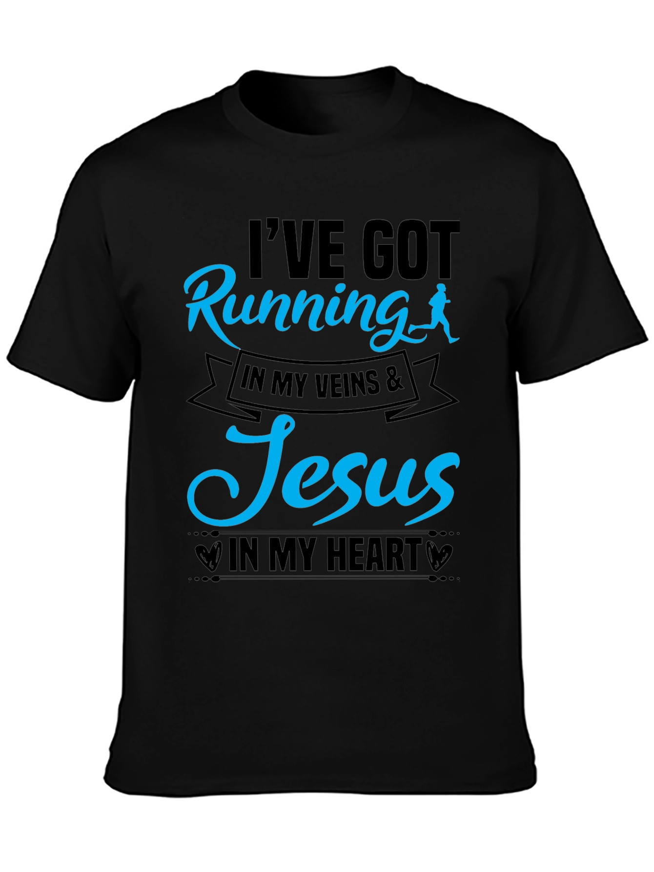 Running & Jesus T-Shirt: Faith and Fitness Unite!