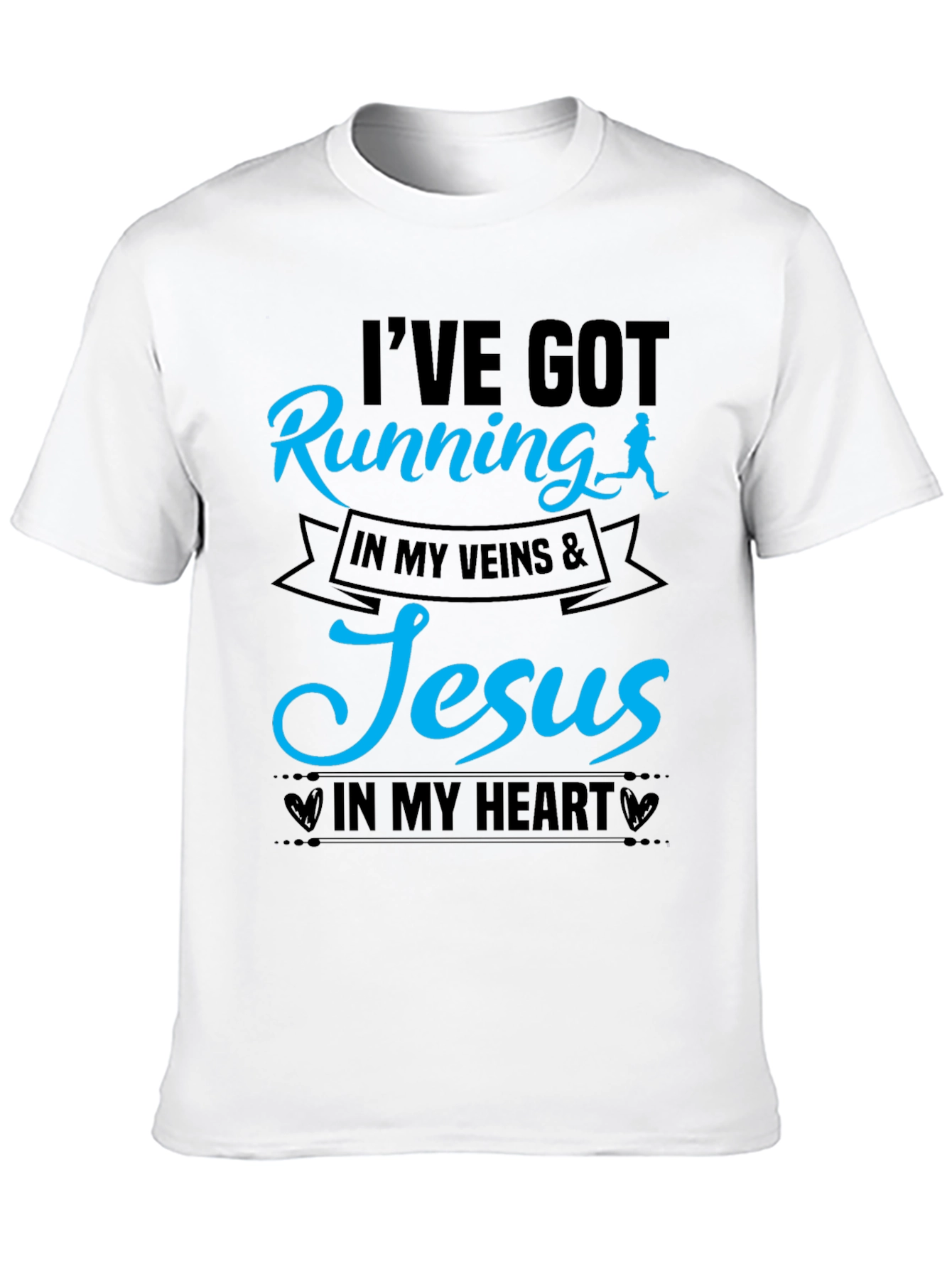Running & Jesus T-Shirt: Faith and Fitness Unite!