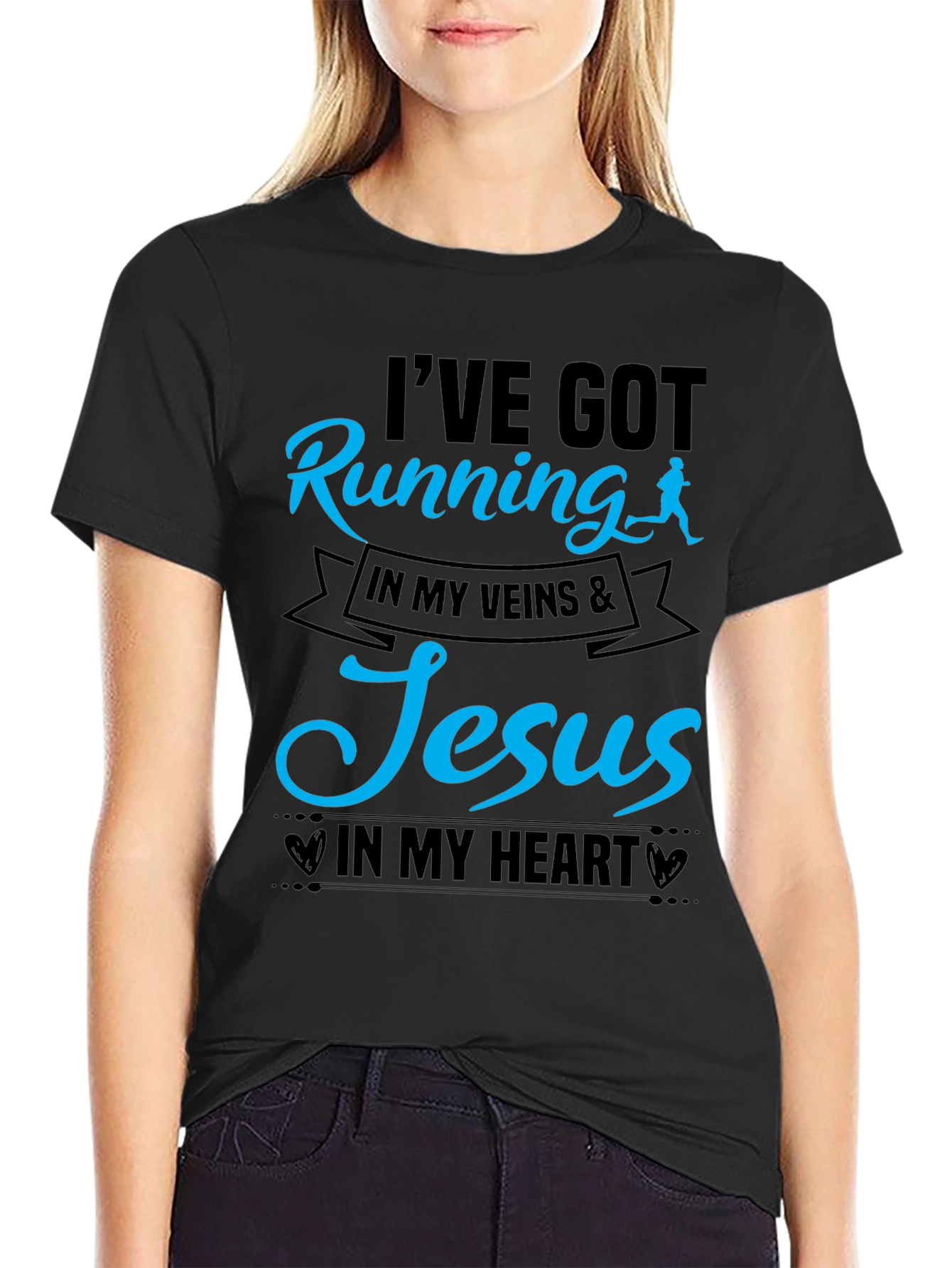 Running & Jesus T-Shirt: Faith and Fitness Unite!