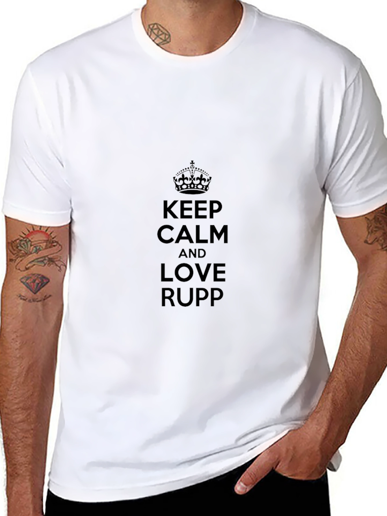 Keep Calm & Love Rupp Black Tee