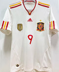 2011/12 Spain Away White Retro Soccer Jersey（Have 2010 World Cup Champion Patch 带胸前2010世界杯冠军章) Front