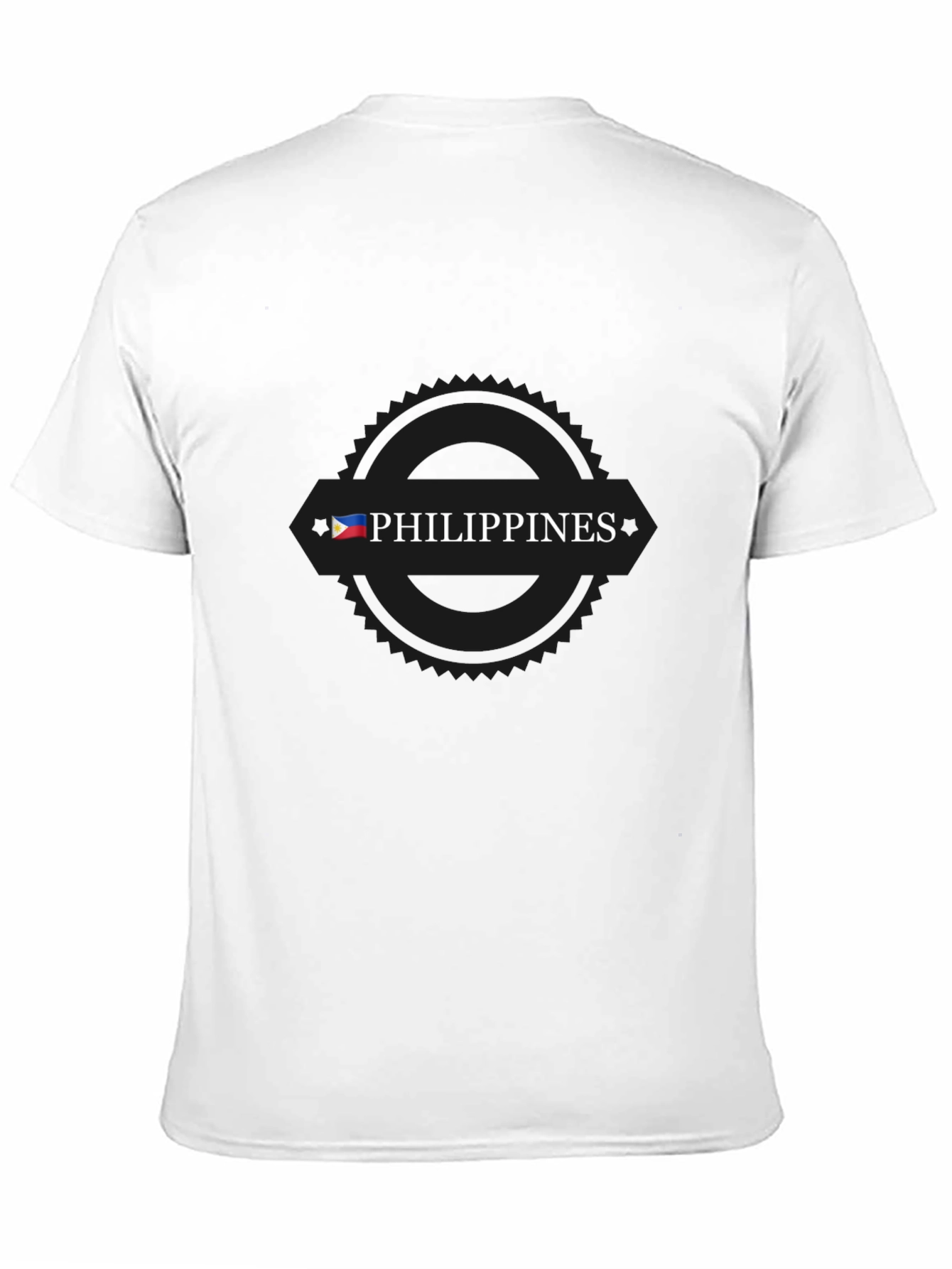 Philippines Flag T-Shirt - Black Cotton Tee