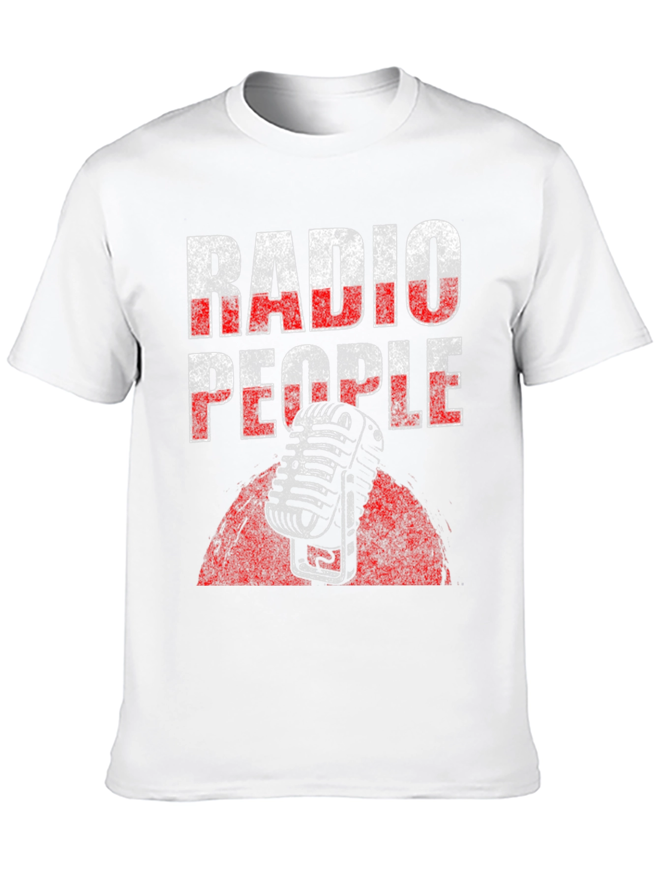 Radio People Graphic Tee - Vintage Microphone Design