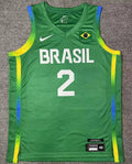 2024 Brazil Team YAGO #2 Green Jersey Front