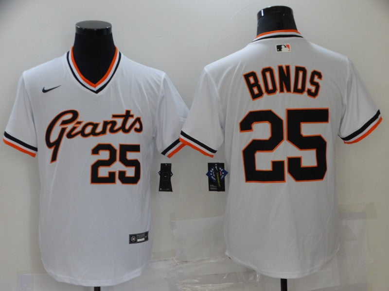 Men's San Francisco Giants Barry Bonds #25 White Replica Player Jerseys
