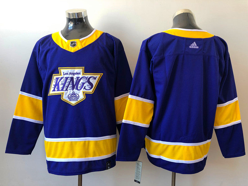 Men's Los Angeles Kings Purple 2021/22 Alternate Primegreen Authentic Blank Jerseys