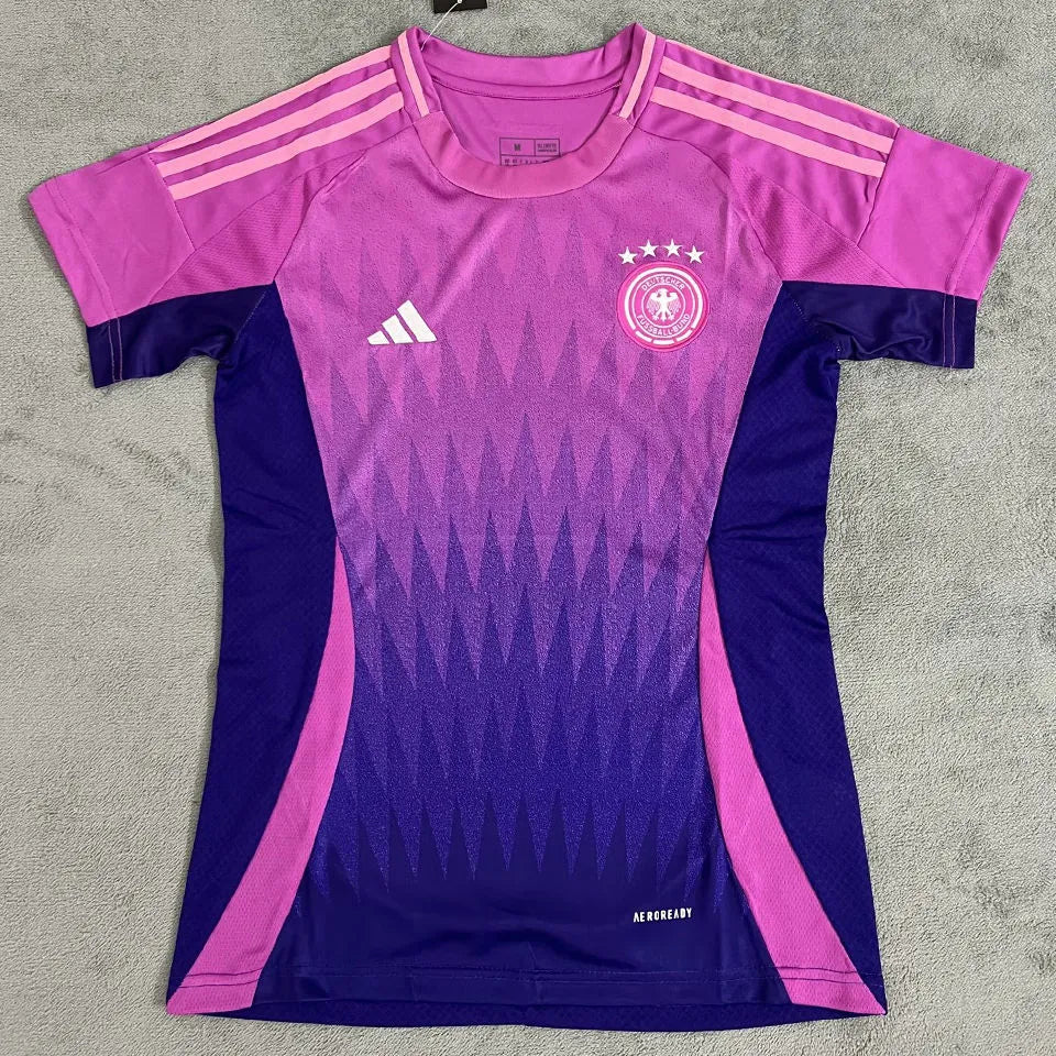 2024/25 Germany Away Pink Women Soccer Jersey 女 Front