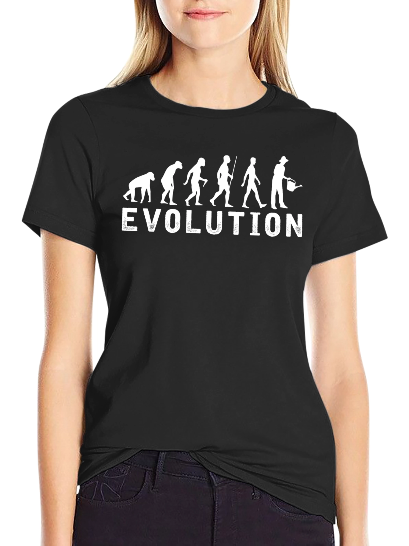Evolution Gardener T-Shirt - Black Cotton Tee