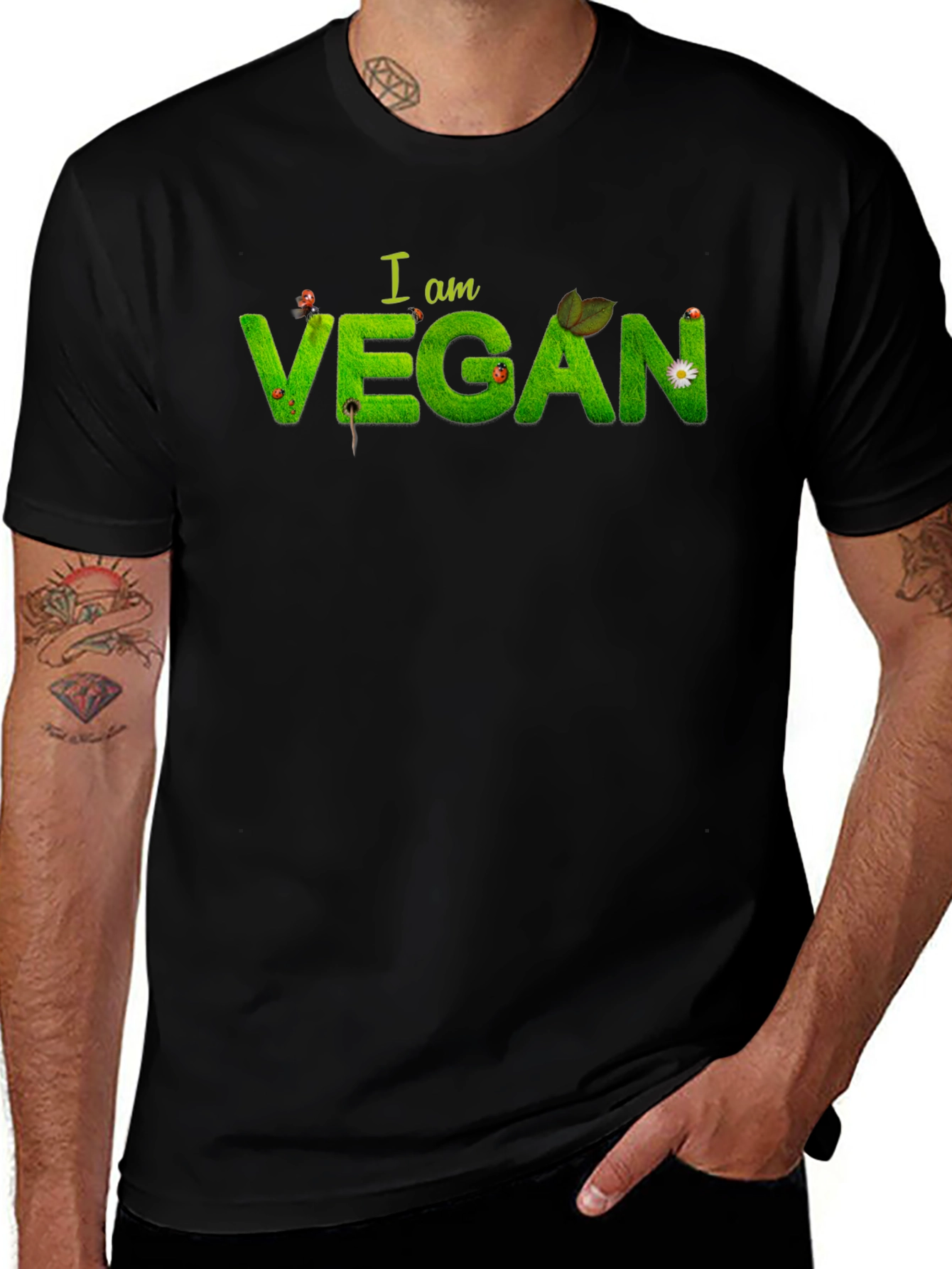 I am Vegan Graphic T-Shirt