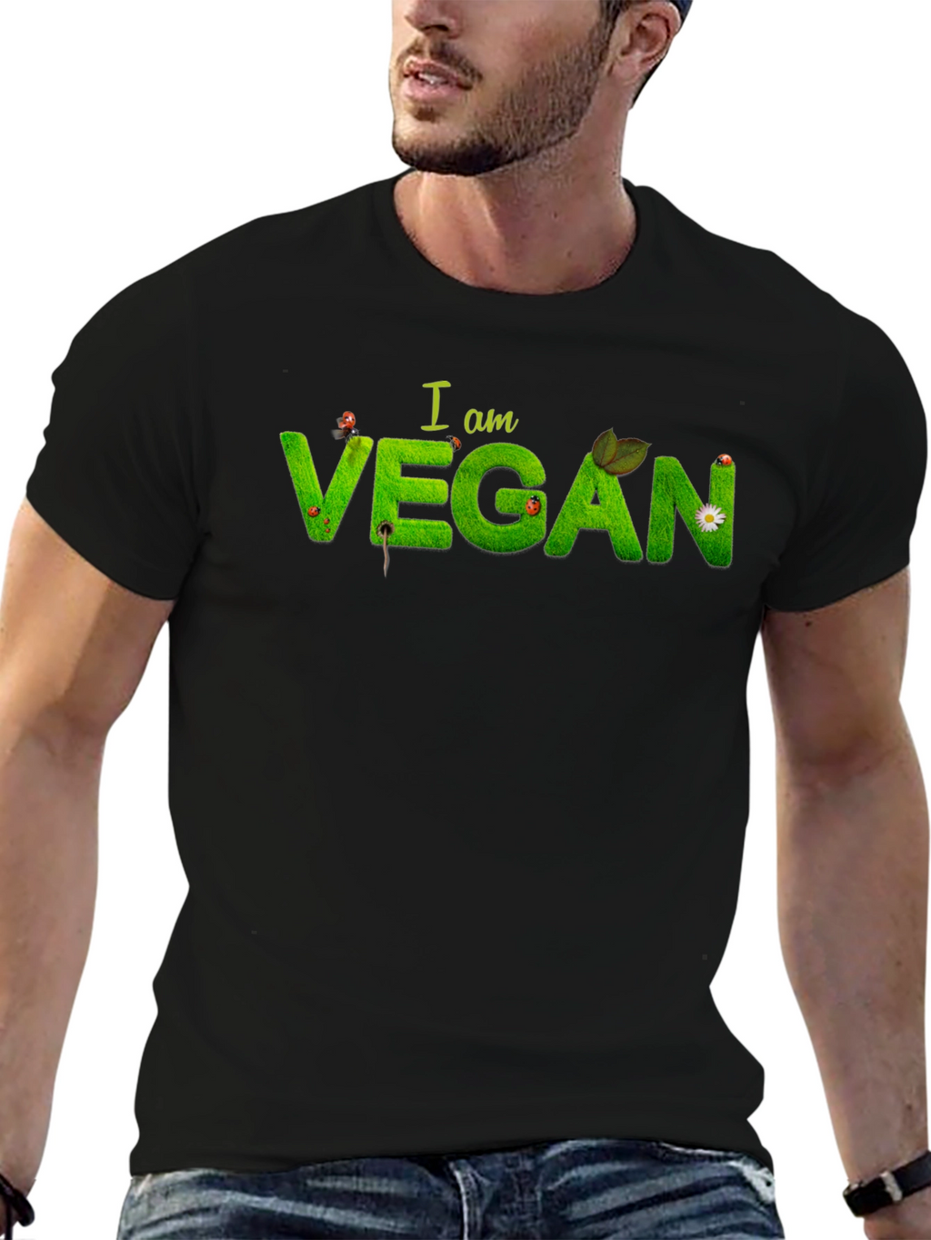 I am Vegan Graphic T-Shirt