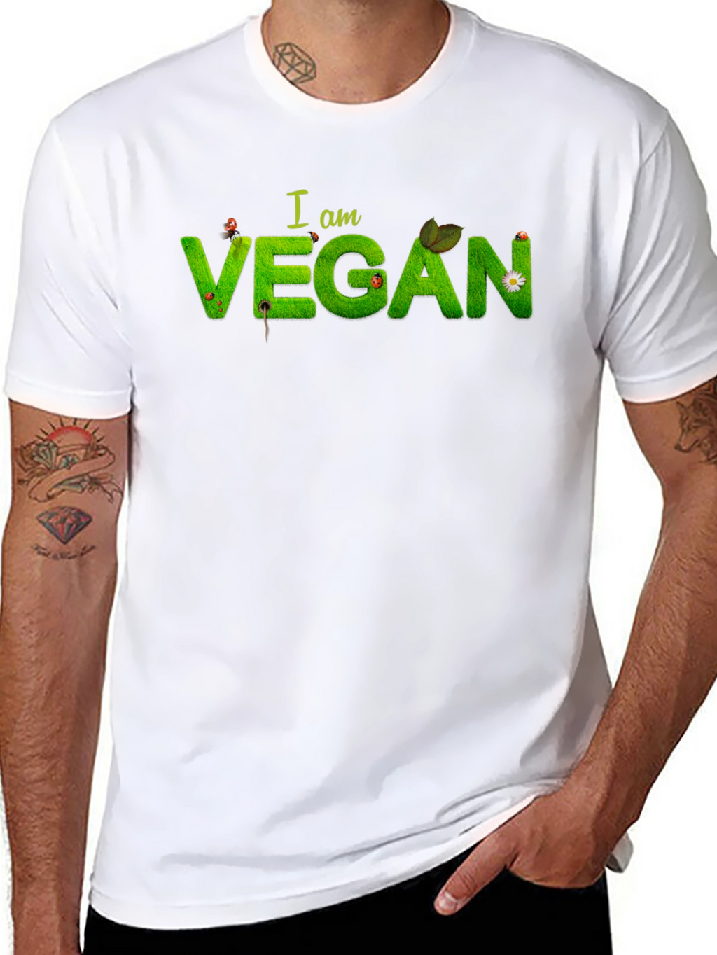 I am Vegan Graphic T-Shirt