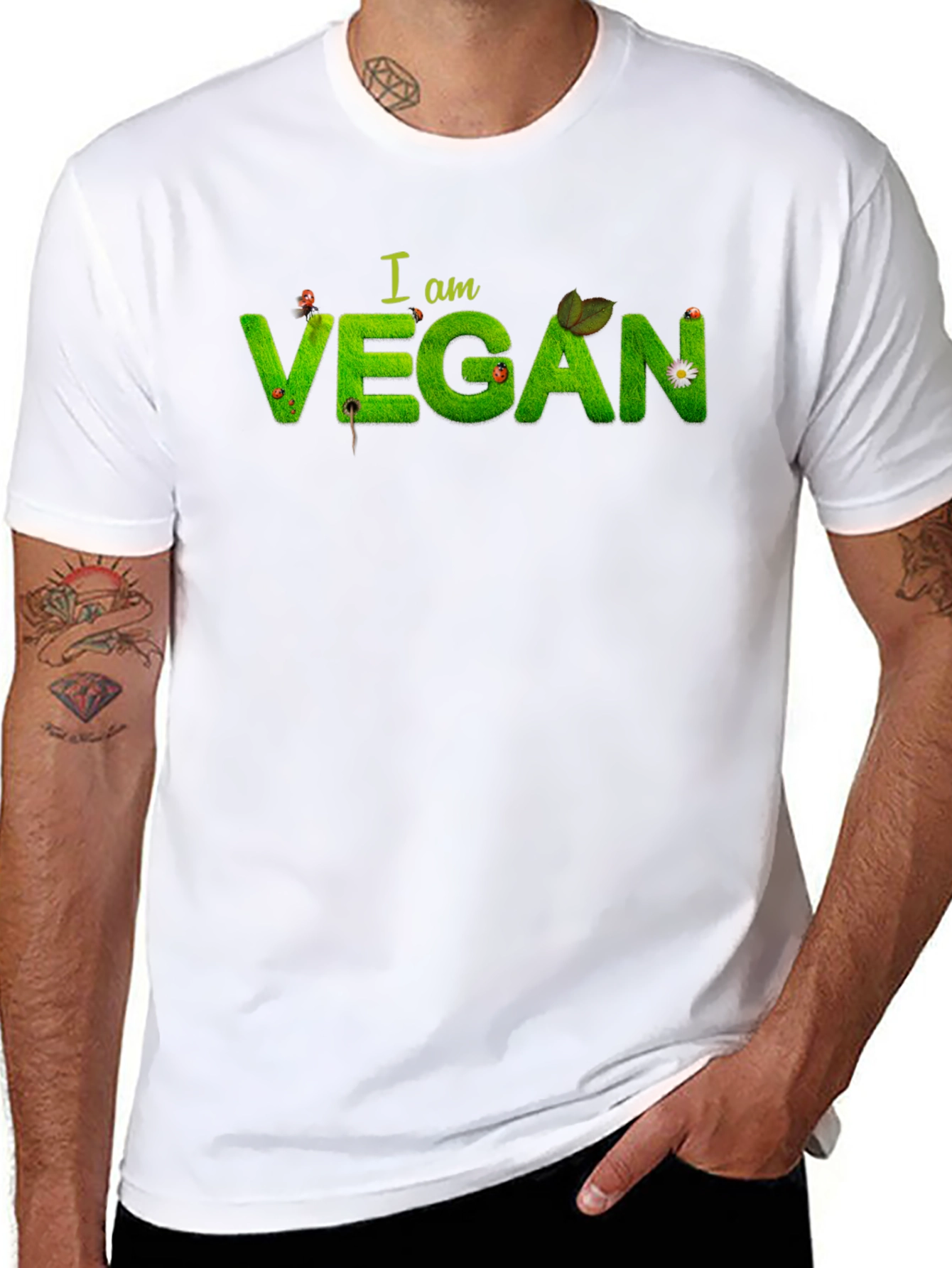 I am Vegan Graphic T-Shirt