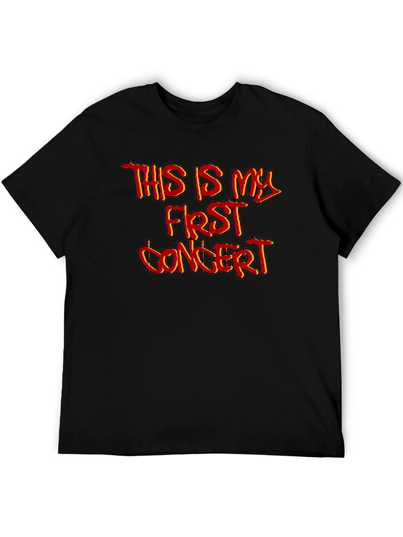 First Concert Graphic T-Shirt - Black Cotton Tee