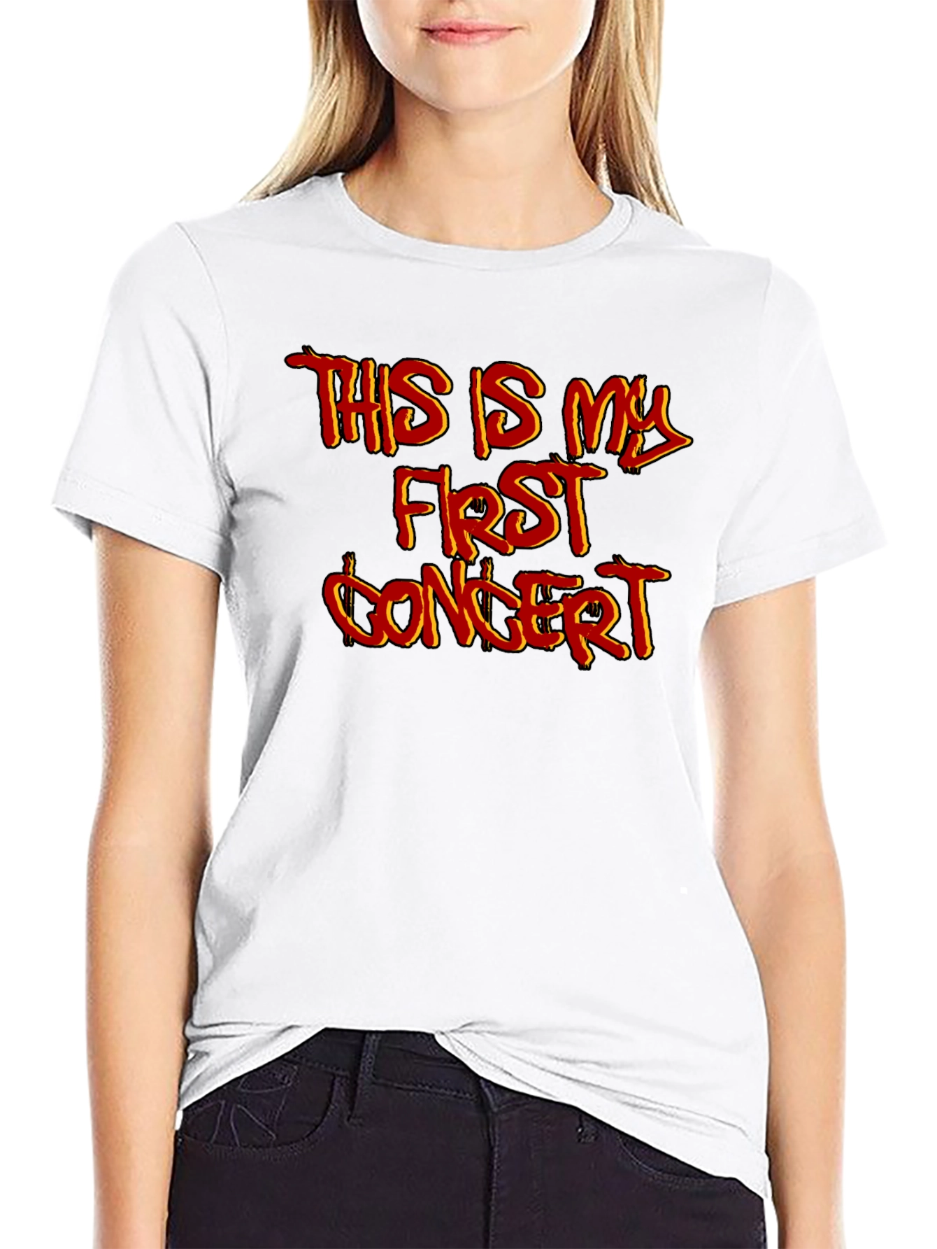 First Concert Graphic T-Shirt - Black Cotton Tee