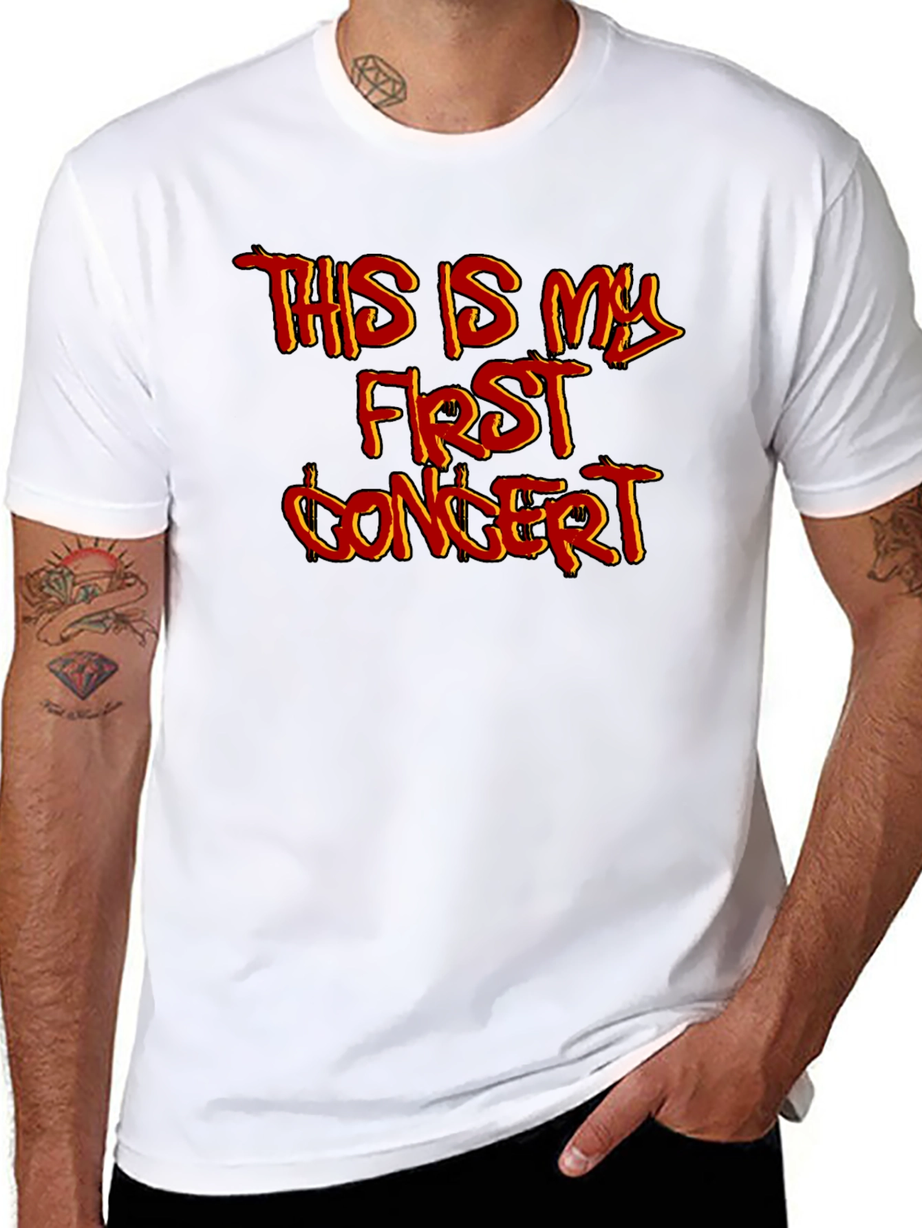 First Concert Graphic T-Shirt - Black Cotton Tee