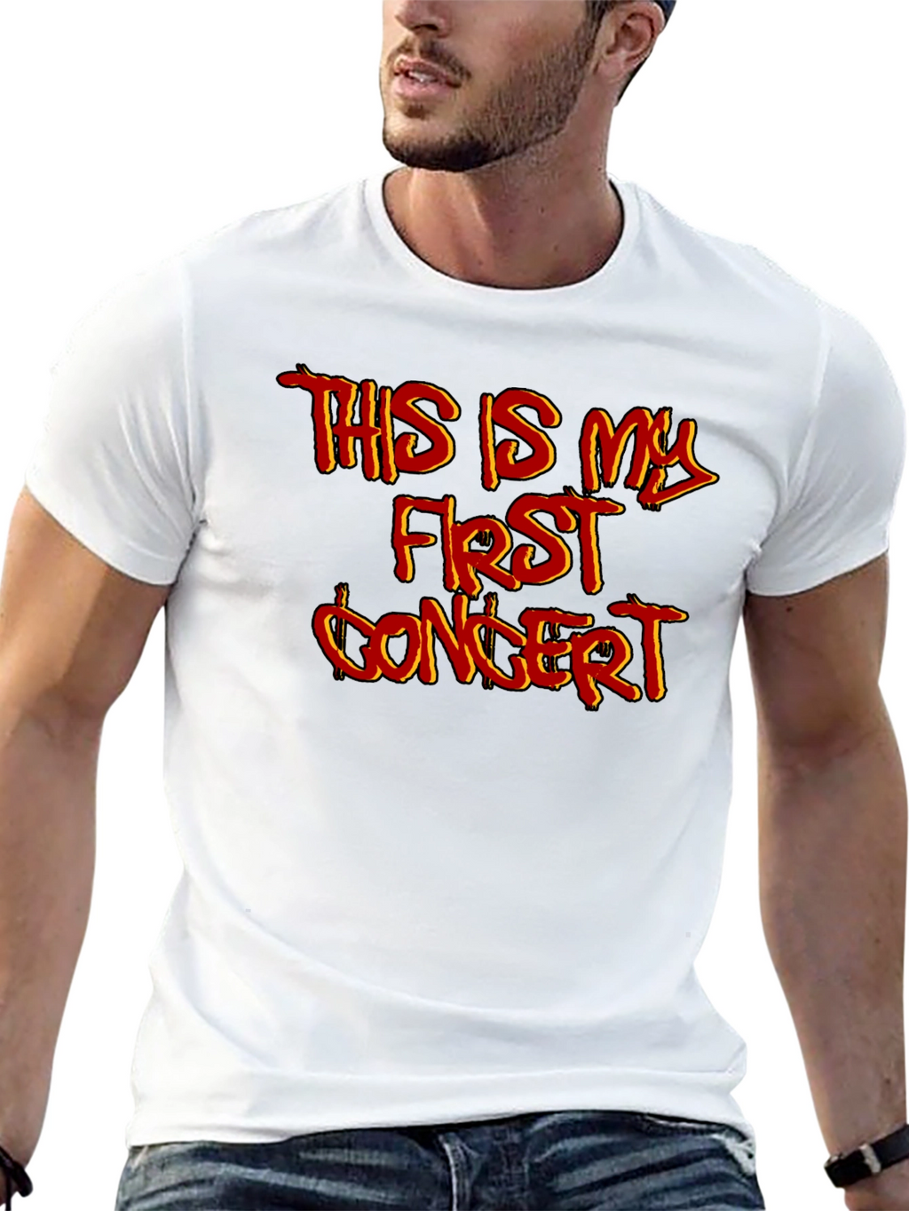 First Concert Graphic T-Shirt - Black Cotton Tee