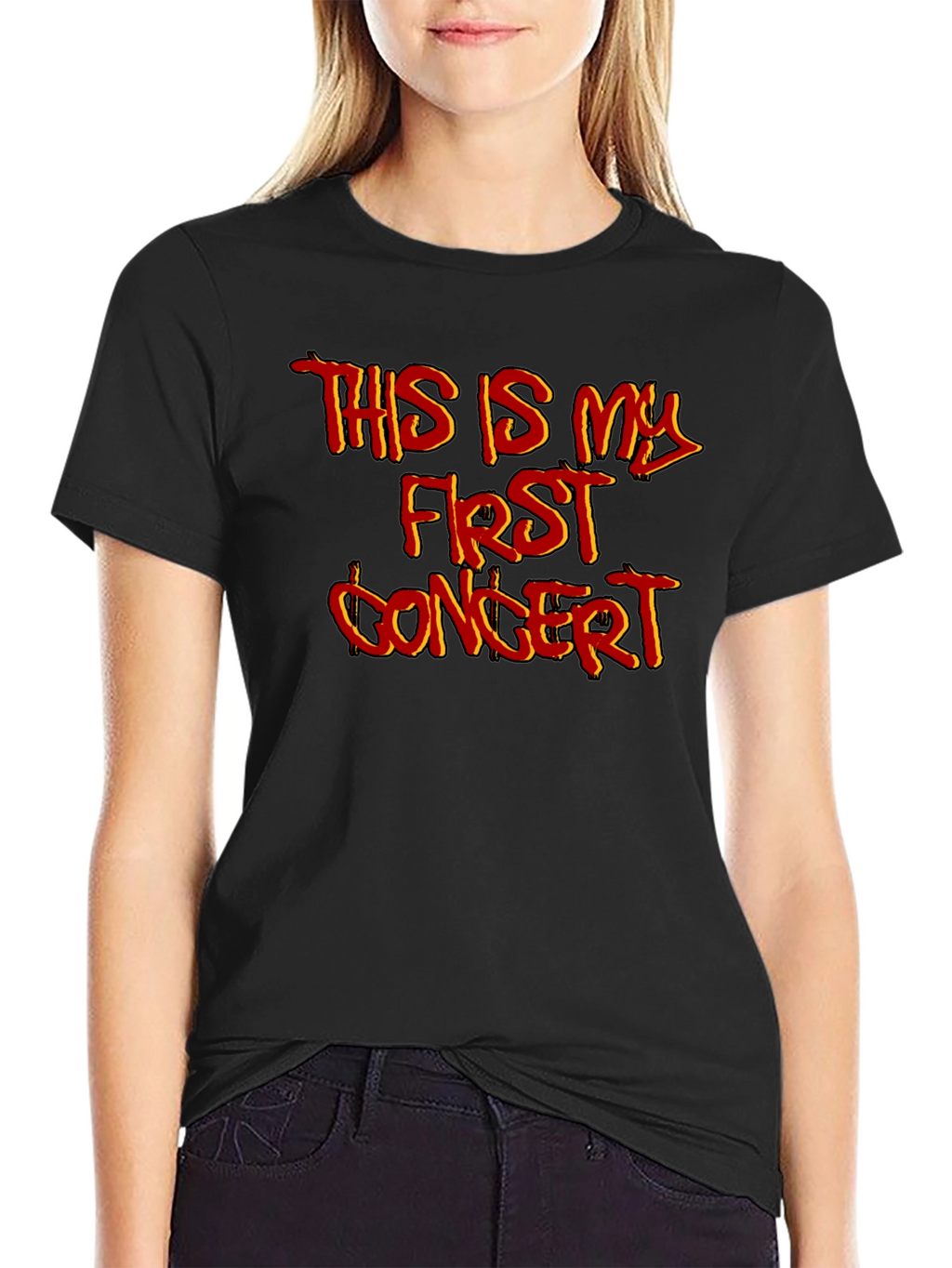 First Concert Graphic T-Shirt - Black Cotton Tee