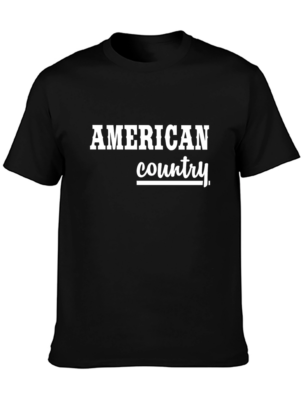 American Country Graphic Tee - Classic Black