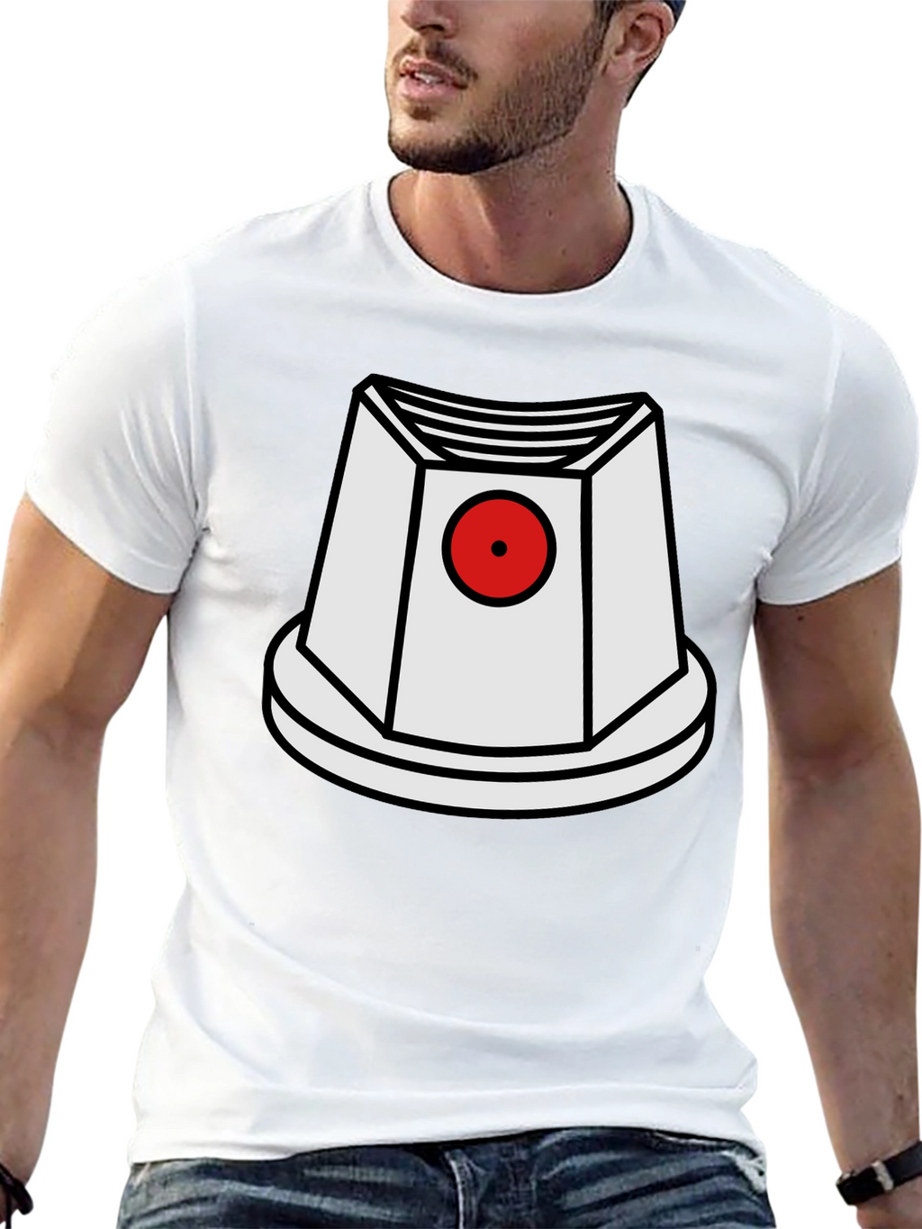 Funky Graphic Tee - Spray Paint Cap Design