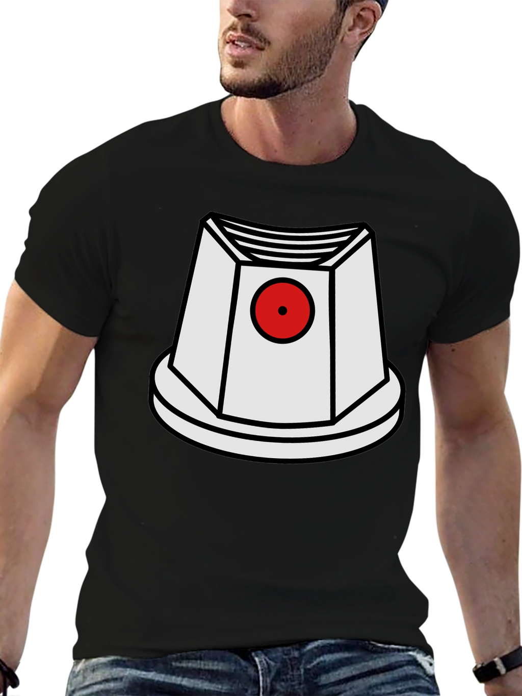 Funky Graphic Tee - Spray Paint Cap Design