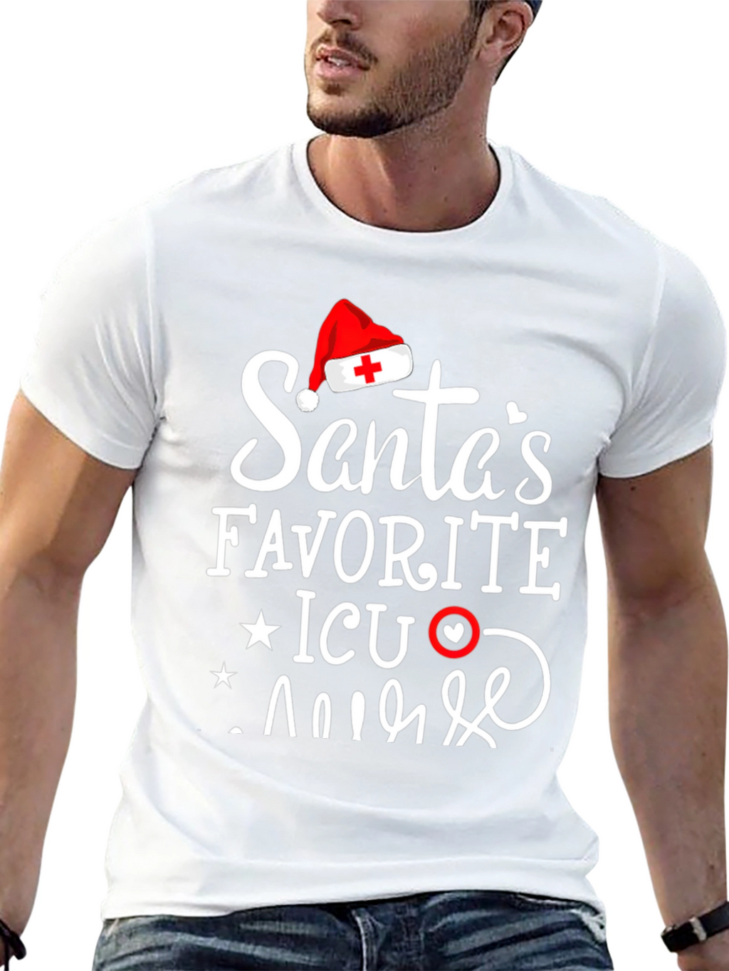 Santas Favorite ICU Nurse T-Shirt