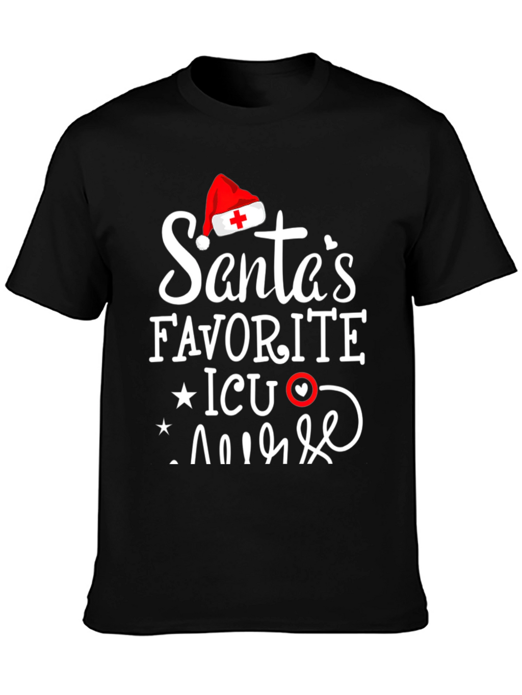 Santas Favorite ICU Nurse T-Shirt