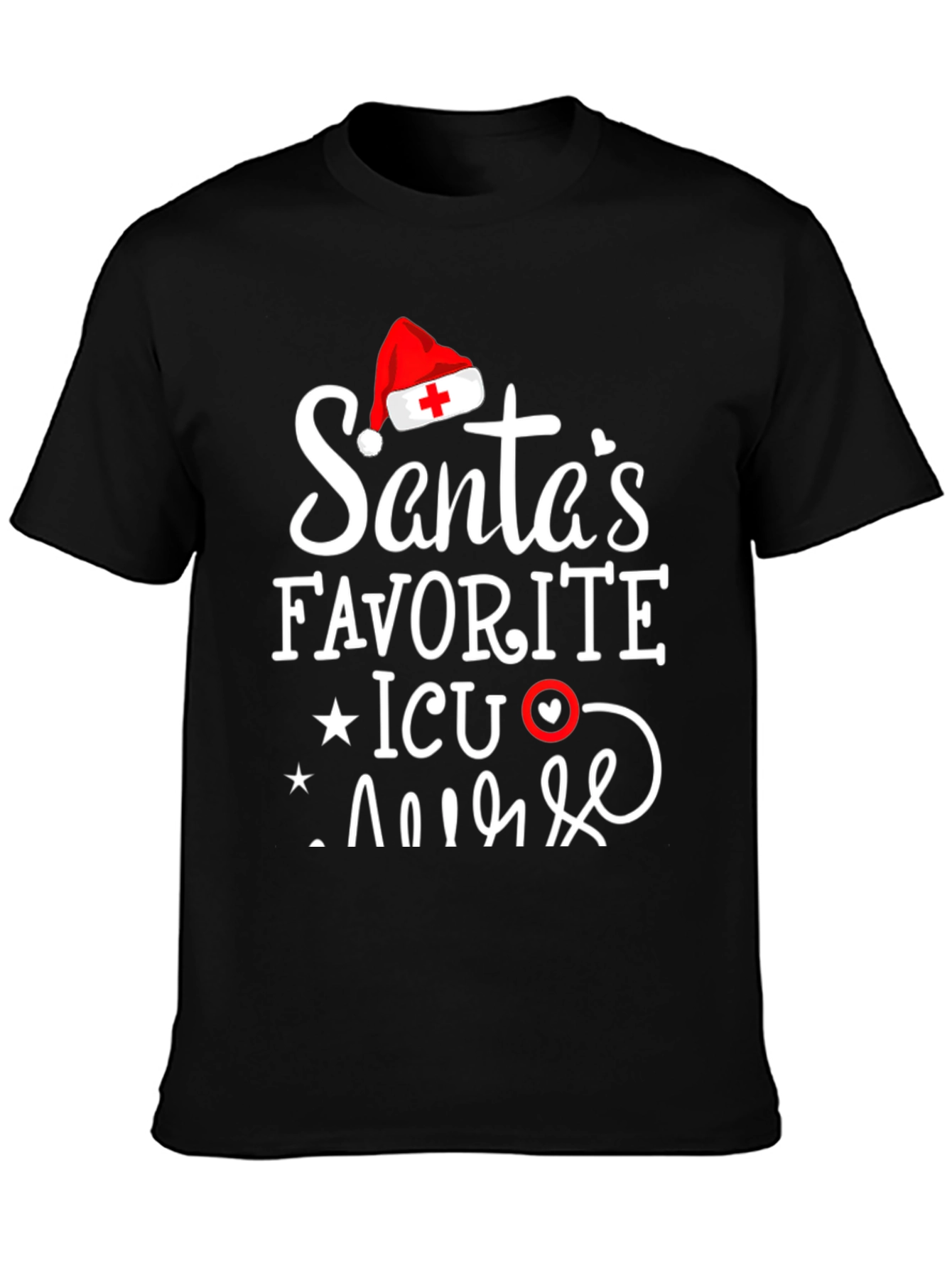 Santas Favorite ICU Nurse T-Shirt