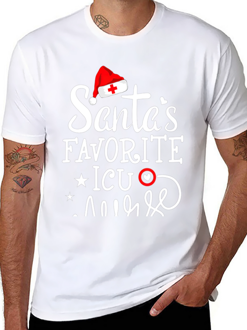 Santas Favorite ICU Nurse T-Shirt
