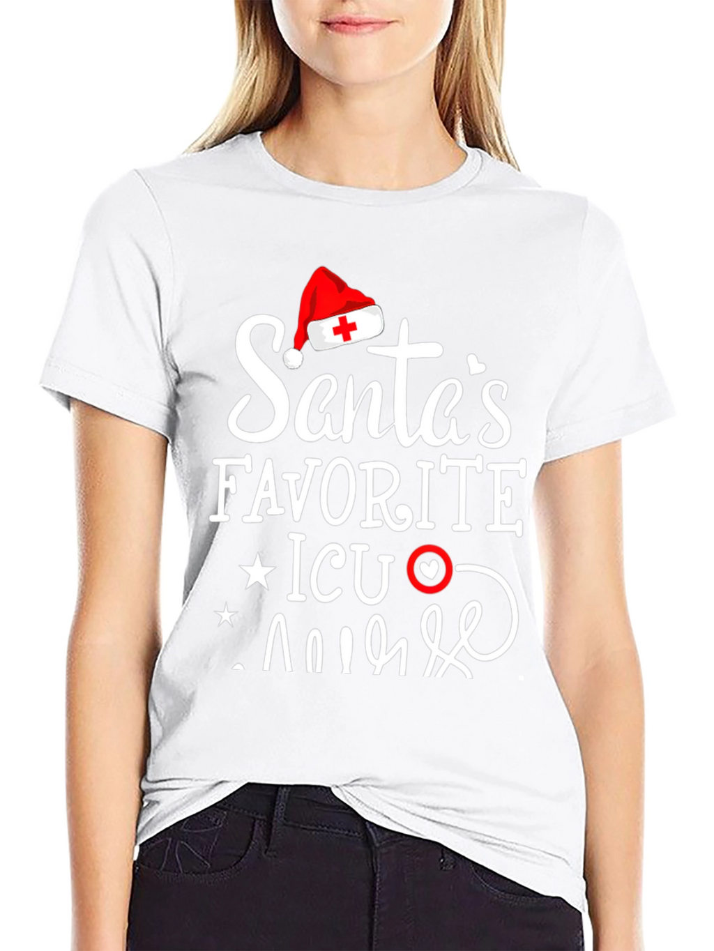 Santas Favorite ICU Nurse T-Shirt