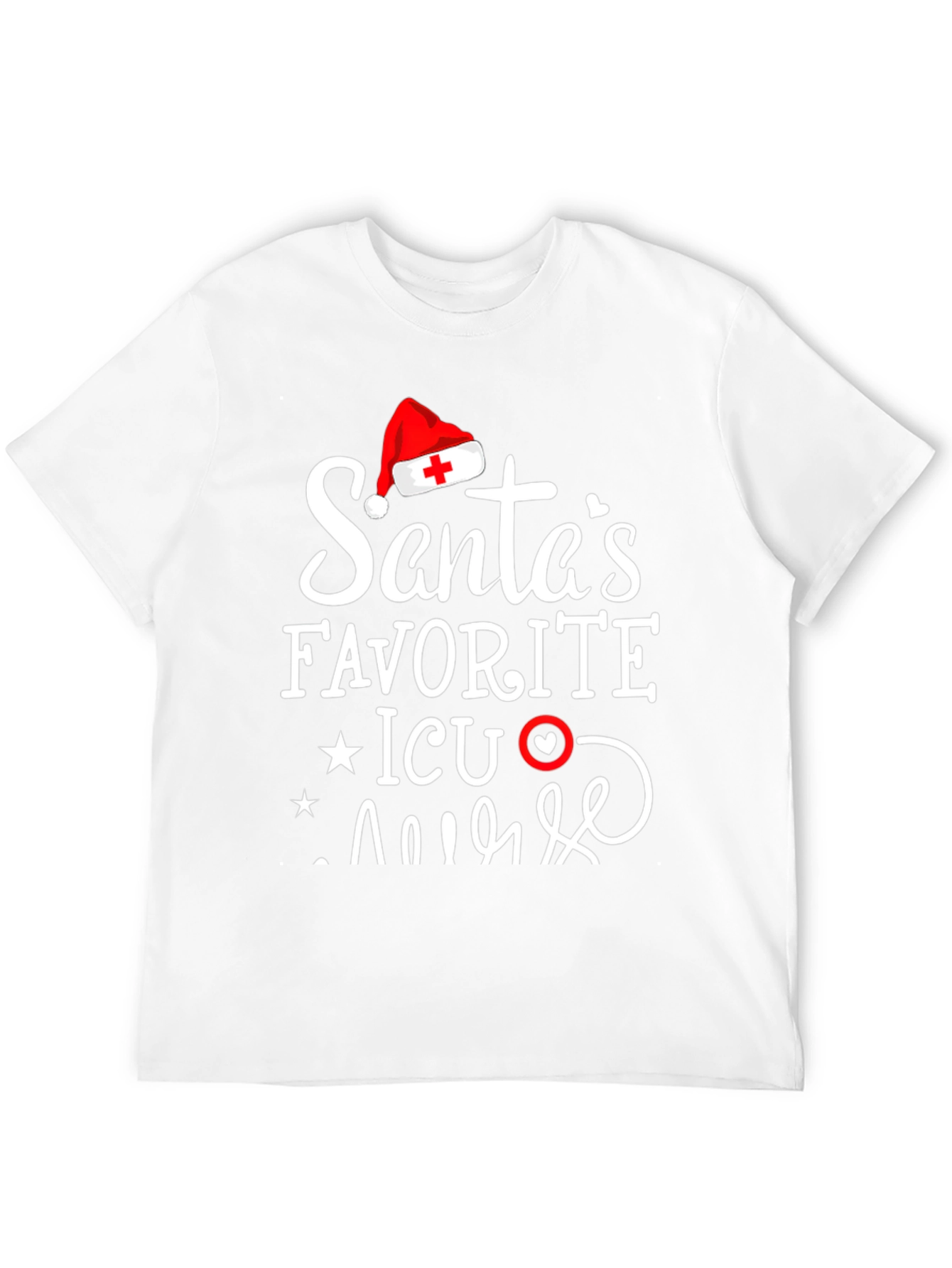 Santas Favorite ICU Nurse T-Shirt