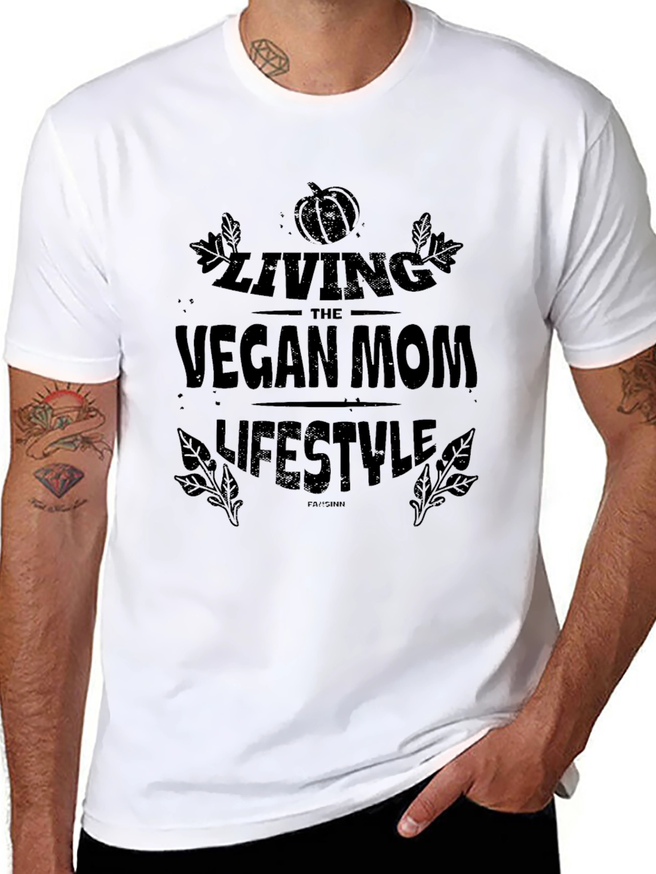 Vegan Mom Lifestyle T-Shirt - Black Tee