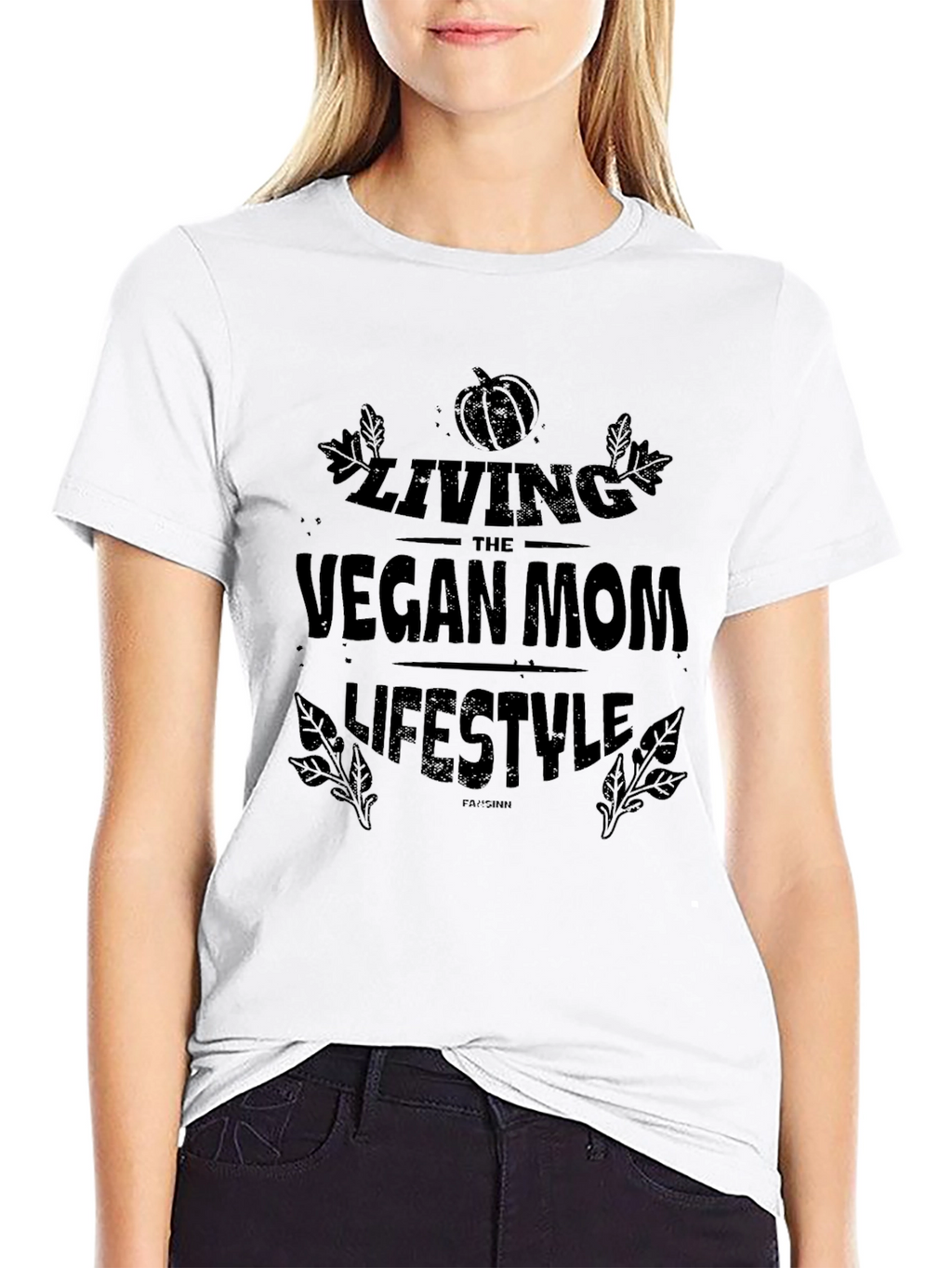 Vegan Mom Lifestyle T-Shirt - Black Tee