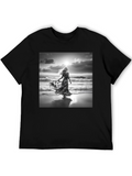 Beach Dreams Tee - Stylish Black Cotton Comfort