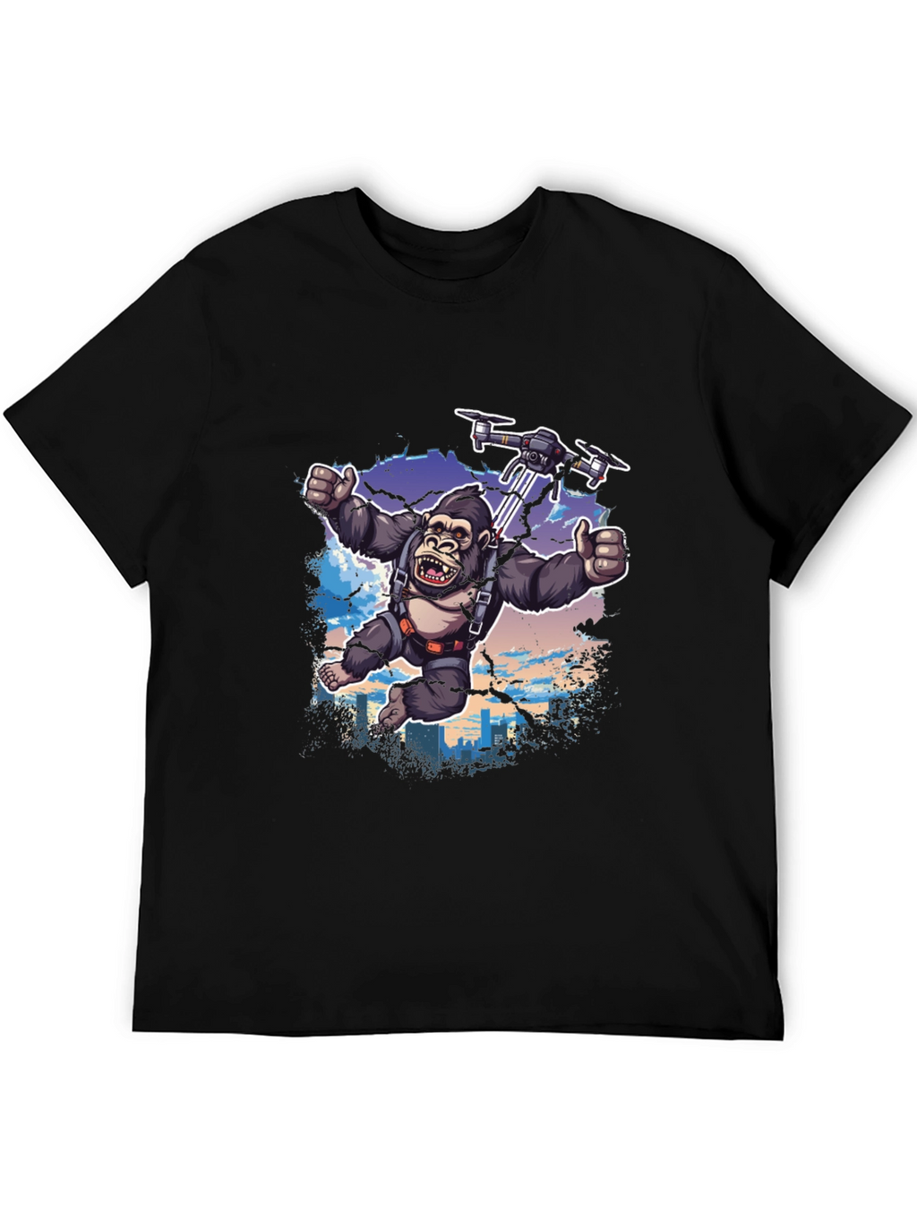 Gorilla Drone T-Shirt - Sky High Adventure!
