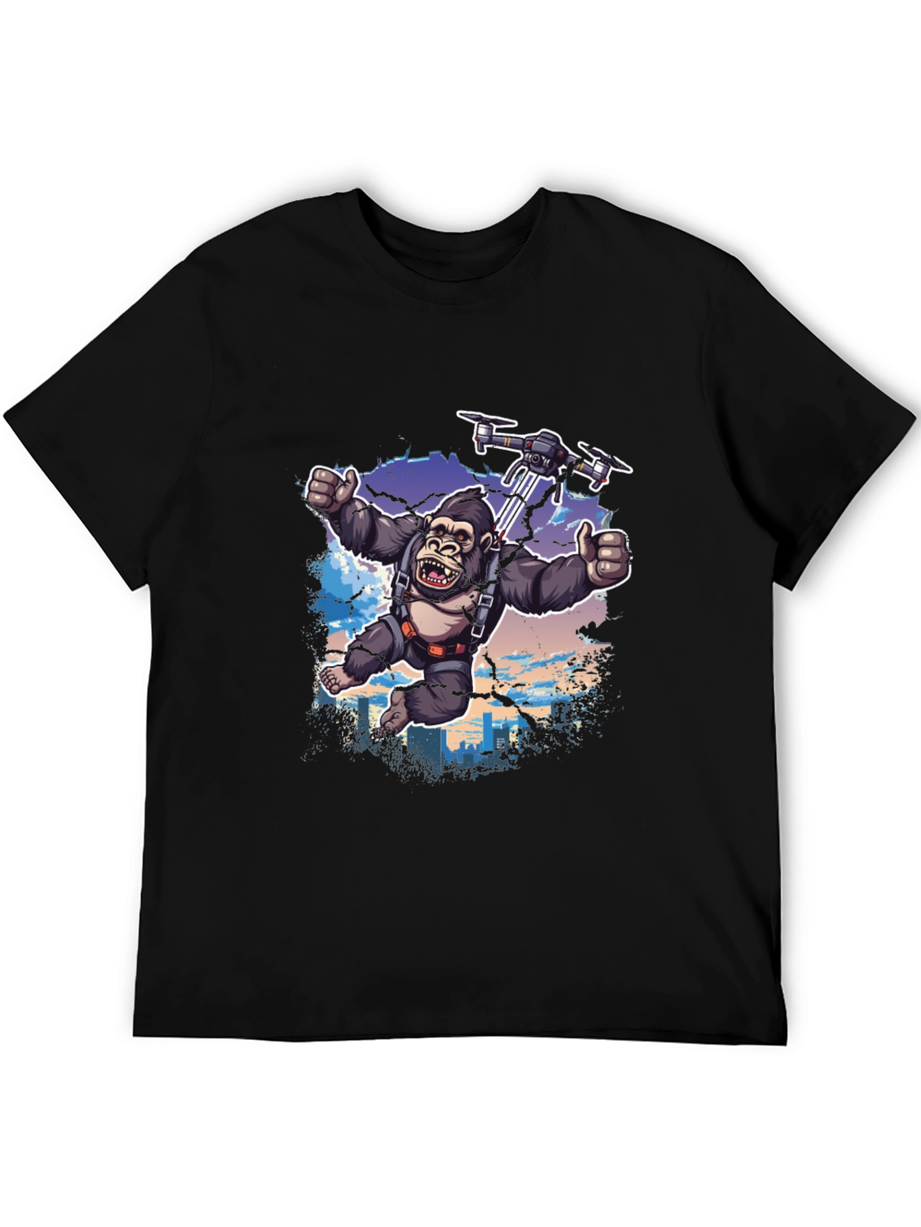 Gorilla Drone T-Shirt - Sky High Adventure!