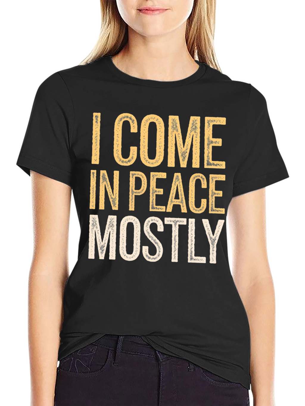 I Come in Peace Mostly Graphic T-Shirt