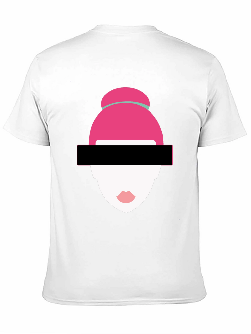 Abstract Woman Graphic Tee - Modern Style Black T-Shirt