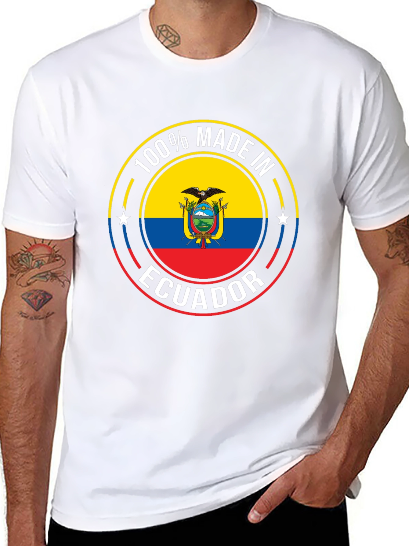 Ecuador Flag Pride T-Shirt - 100% Made in Ecuador