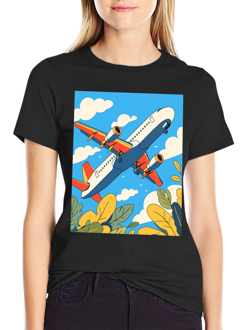 Airplane Graphic Tee - Sky High Style
