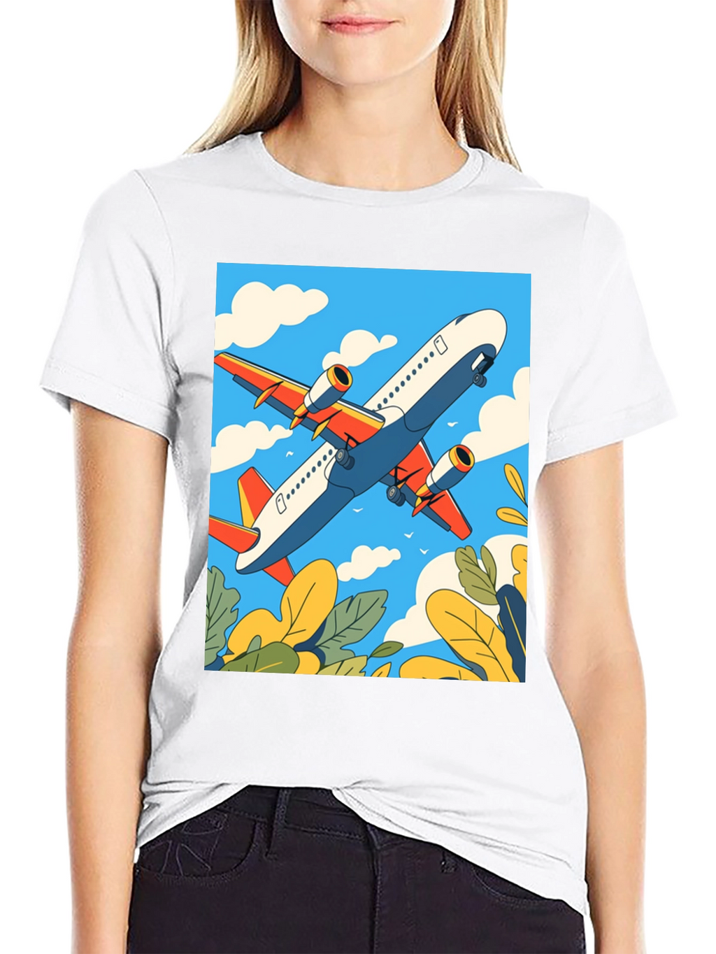 Airplane Graphic Tee - Sky High Style