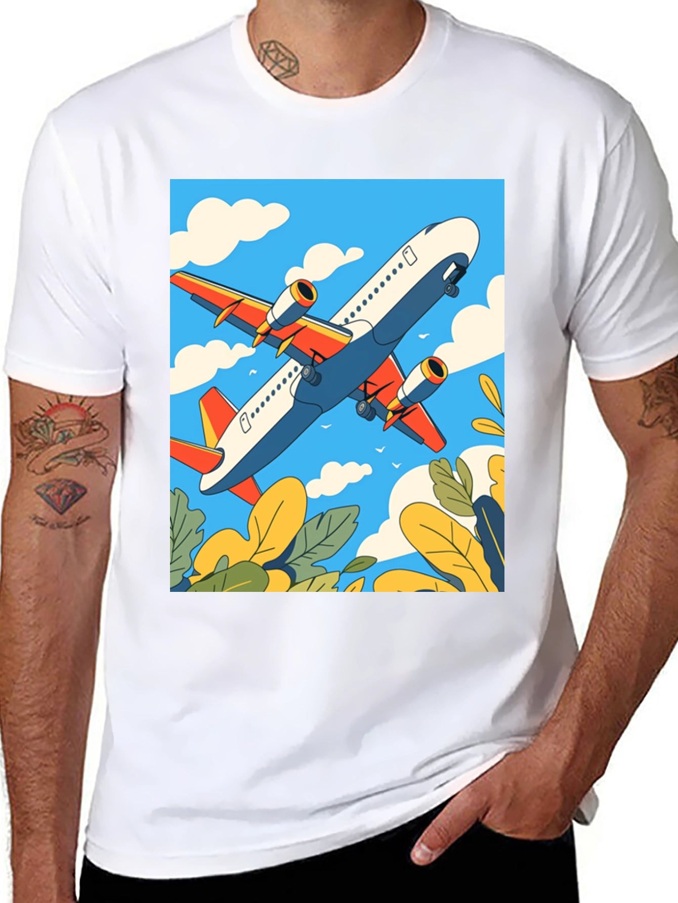 Airplane Graphic Tee - Sky High Style