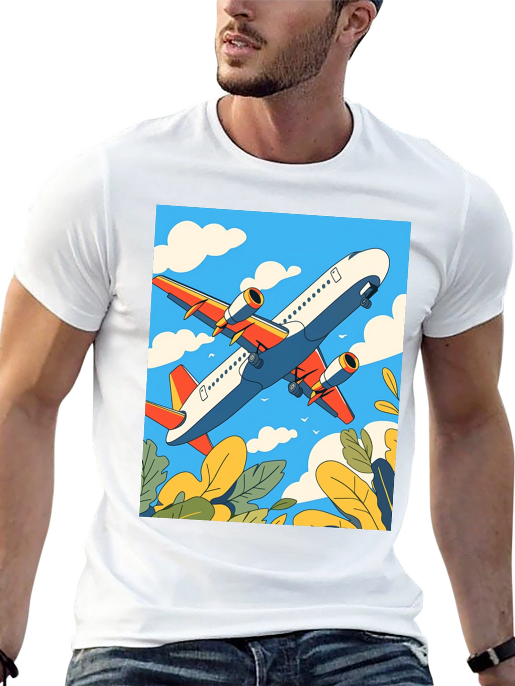 Airplane Graphic Tee - Sky High Style